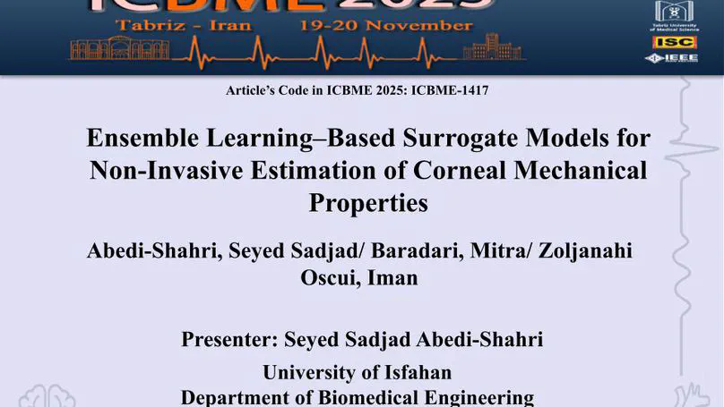 ICBME 2025 -  Oral Presentation 2